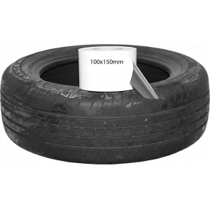 REHVIKLEEBIS. VALGE. 100X150 / 500TK. RULLIS (TYRE PLUSS)