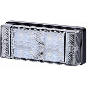 LCD657 TAGURDUSTULI AR / SALONGIVALGUSTI LED 107.6X45.6MM VALGE 12 / 24V