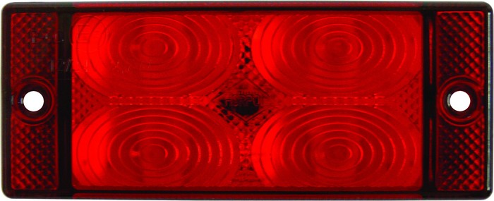 LPD591 LISADPIDURI-UDUTULI LED 107X46MM PUNANE 12 / 24V