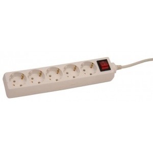 KONTORI PIKENDUSJUHE LÜLITIGA 5 PESA 5M 3X1.0MM2 VALGE
