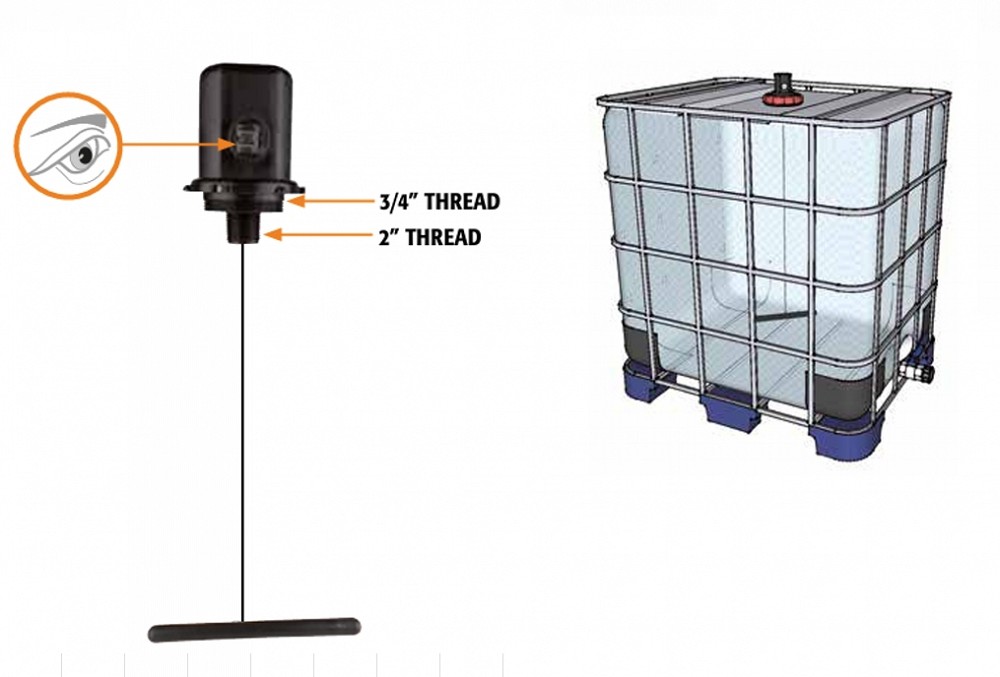 TASEMENÄIDIK 1000L IBC 2"+3 / 4" KEERMED 1771.EKL APAC