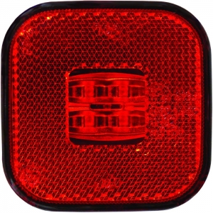 KÜLJETULI LED PUNANE 62X62MM 12 / 24V 0.5M JUHTMEGA