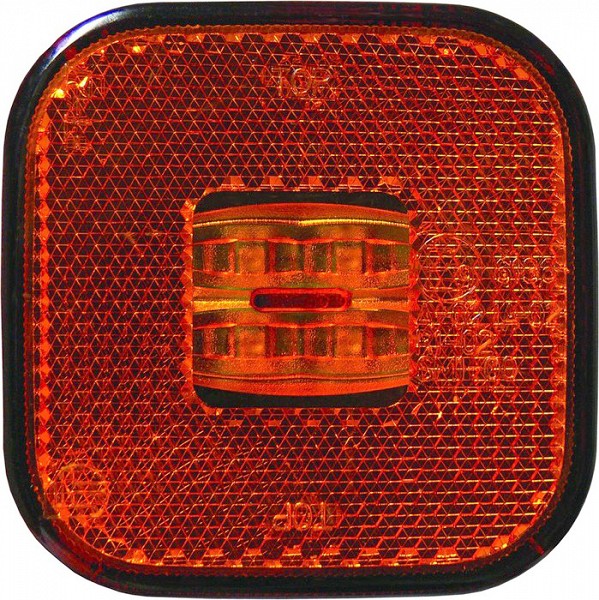 KÜLJETULI LED KOLLANE 62X62MM 12 / 24V 0.5M JUHTMEGA