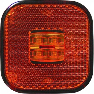 KÜLJETULI LED KOLLANE 62X62MM 12 / 24V 0.5M JUHTMEGA