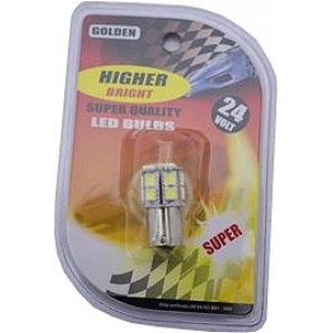 AUTOPIRN 24V BA15S 15XLED VALGE