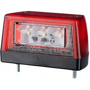 NUMBRITULI LED 12 / 24 57X102MM PUNANE