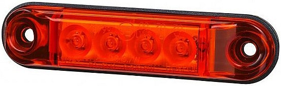 LD2329 KÜLJETULI LED PUNANE 78X19X11MM 12 / 24V IP68