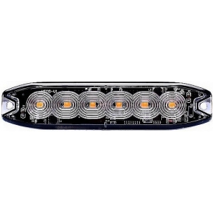 STROBO VILKUR KOLLANE 6-LED 12 / 24V. MADAL 130X30X7MM