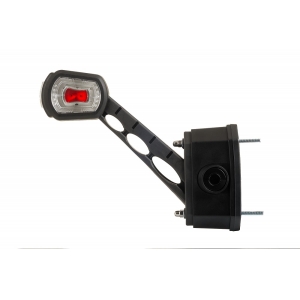 LDCC2713 SARVTULI LED TAGURDUSANDURIGA KÕVER 45° 216MM VASAK 12 / 24V