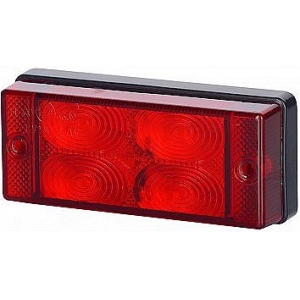 LPD591 LISADPIDURI-UDUTULI LED 107X46MM PUNANE 12 / 24V