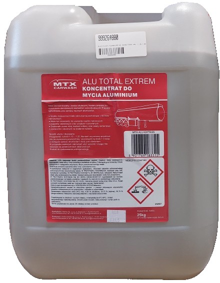 ALUMIINIUMI PUHASTUSAINE KONSENTRAAT 25L 1:10-1:20