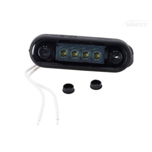 KÜLJETULI LED VALGE TUMEDA KLAASIGA 12 / 24V 84.2X27.7X12X8MM