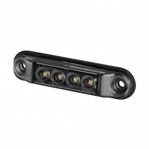 LD2327 "GRAPHITE" KÜLJETULI LED VALGE TUMEDA KLAASIGA 78X19X11MM 12 / 24V IP68