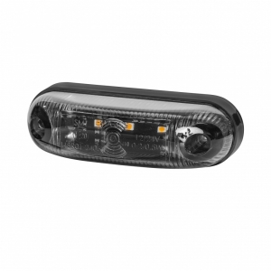 LD390 "GRAPHITE" KÜLJETULI LED KOLLANE TUMEDA KLAASIGA 82X24X29MM 12 / 24V IP68