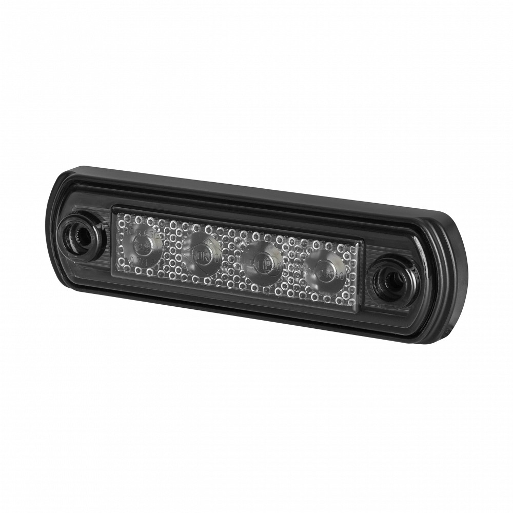 LD677 "GRAPHITE" KÜLJETULI LED PUNANE TUMEDA KLAASIGA 12 / 24V 110X31X15MM