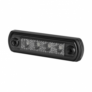 LD677 "GRAPHITE" KÜLJETULI LED PUNANE TUMEDA KLAASIGA 12 / 24V 110X31X15MM