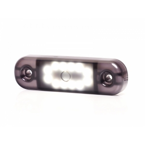 KÜLJETULI LED 12 / 24V VALGE TUMEDA KLAASIGA12-LED 84X25X11MM