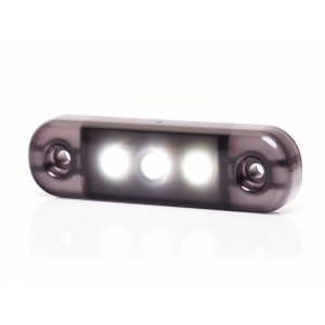 KÜLJETULI LED 12 / 24V VALGE TUMEDA KLAASIGA 3-LED 84X25X11MM