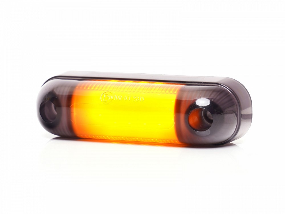 KÜLJETULI LED 12 / 24V KOLLANE TUMEDA KLAASIGA12-LED 84X25X11MM