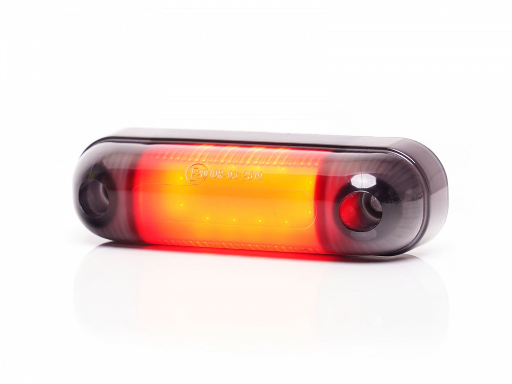 KÜLJETULI LED 12 / 24V PUNANE TUMEDA KLAASIGA12-LED 84X25X11MM