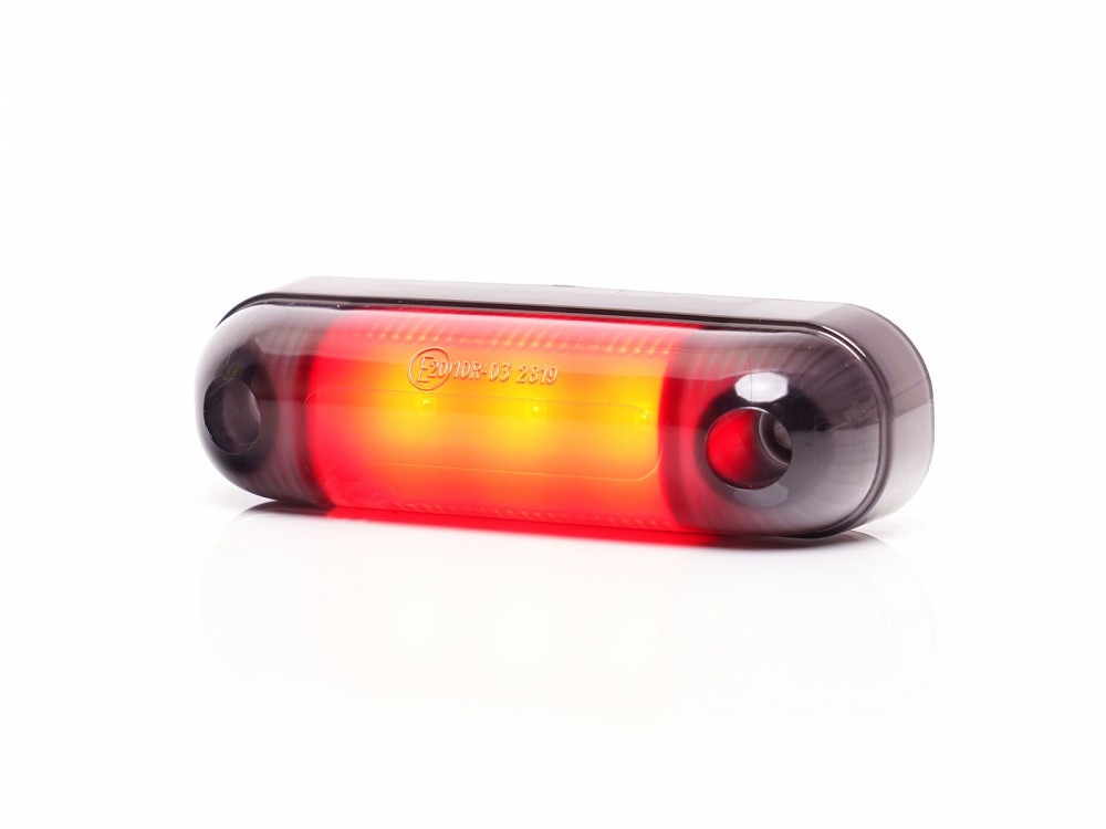 KÜLJETULI LED 12 / 24V PUNANE TUMEDA KLAASIGA 3-LED 84X25X11MM