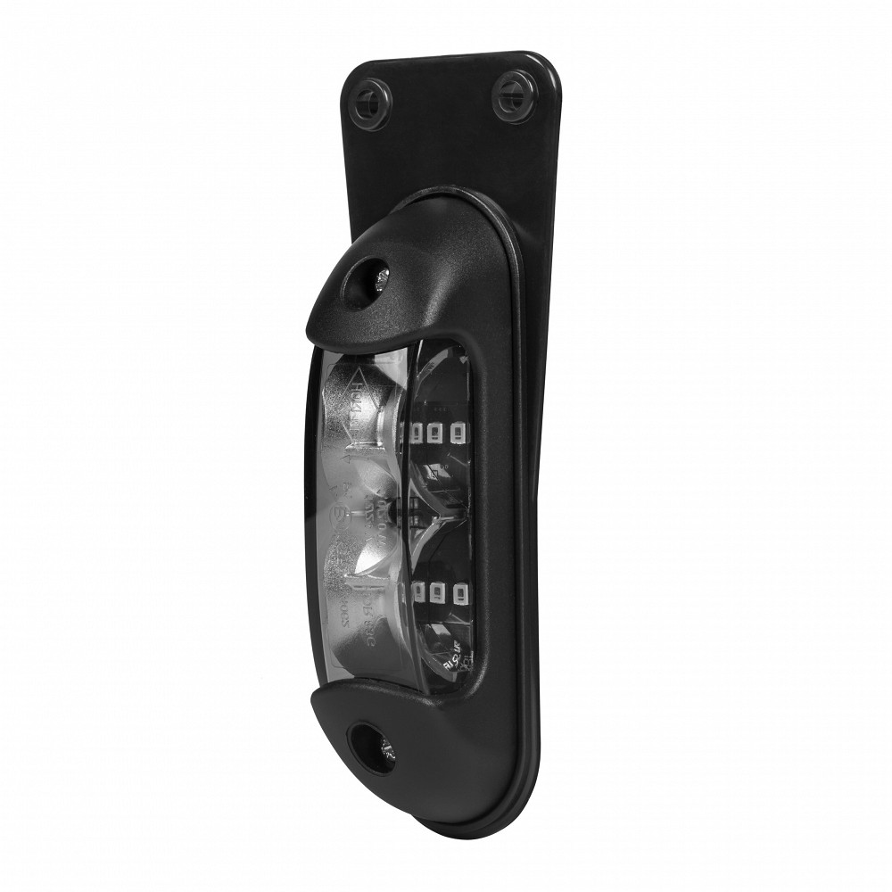 LD2165 "GRAPHITE" KÜLJETULI LED ALUSEGA 12 / 24V PUNANE / VALGE TUMEDA KLAASIGA