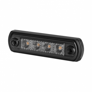LD676 "GRAPHITE" KÜLJETULI LED KOLLANE TUMEDA KLAASIGA 12 / 24V 110X31X15MM