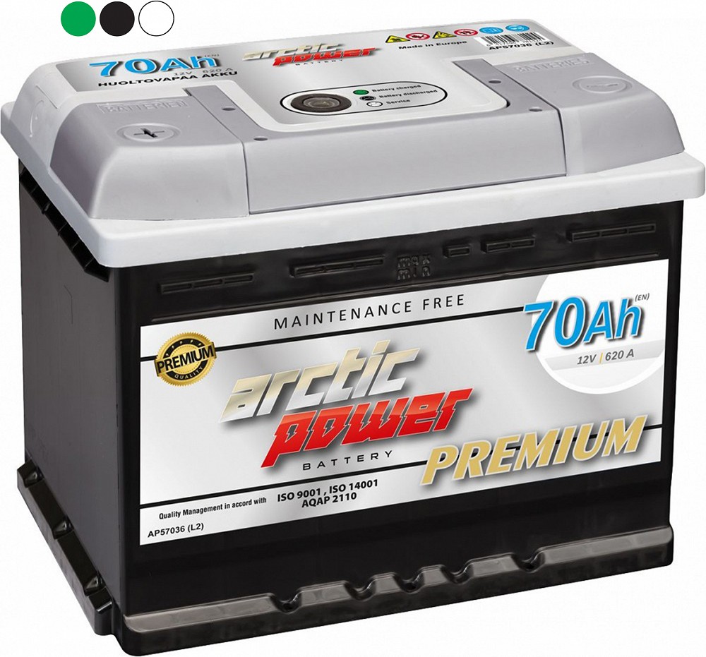 ARCTIC POWER PREMIUM AKU SMF 70AH 242X175X190 620A (EN) + / - MAGIC EYE