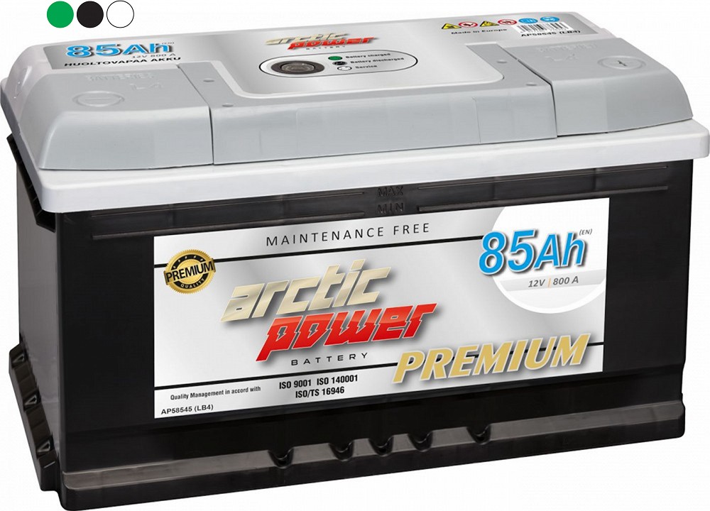 ARCTIC POWER PREMIUM AKU SMF 85AH 313X175X175 800A (EN) - / + MAGIC EYE