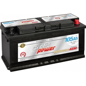 ARCTIC POWER PREMIUM AKU AGM / SMF 105AH 392X175X190 950A (EN) - / +