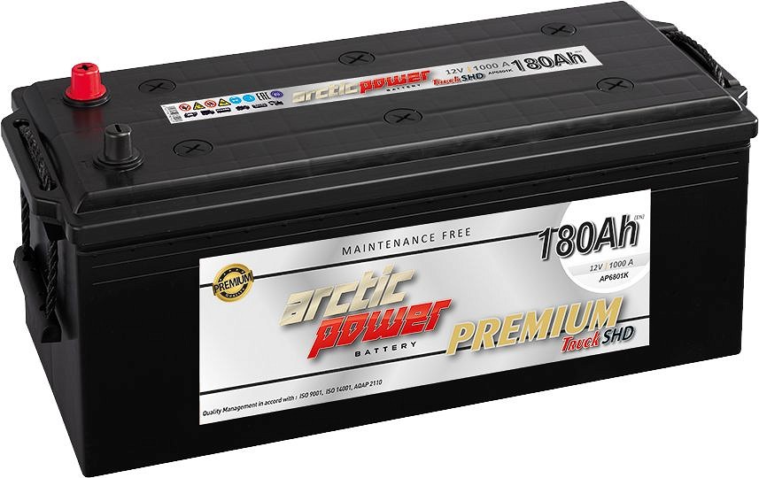 ARCTIC POWER PREMIUM TRUCK SHD AKU 180AH 513X210X195 / 220 1000A (EN) + / -