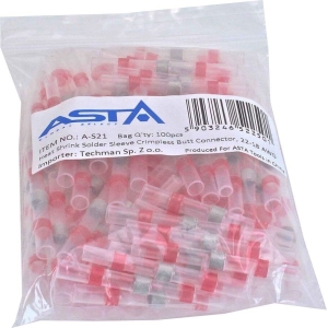 TINAGA TERMOKAHANEVAD JÄTKU JUHTMEOTSAD 100TK. 0.5-1.0MM² /  1.3-2.7MM ASTA