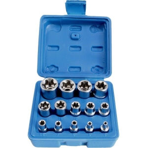 14-OS. 1 / 2"+1 / 4" E-TORX PADRUNITE KOMPL. E4-E24 ASTA
