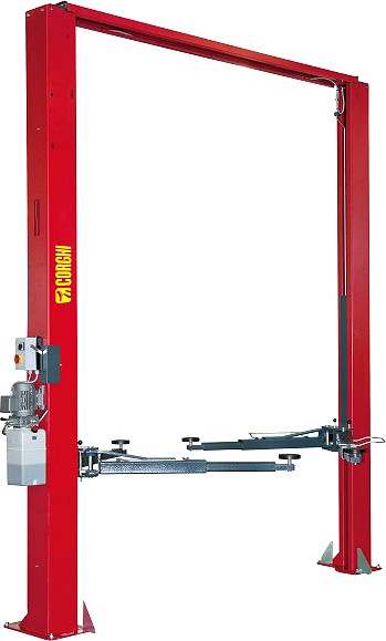 4.0T 2-POST TÕSTUK ELEKTROHÜDRAULILINE ÜLATALA ERCO H4002N KÕRGUS 3870MM CORGHI