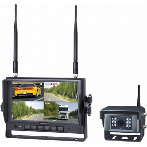 12 / 24V JUHTMEVABA TAGURDUSKAAMERA IP69K + 7" EKRAAN