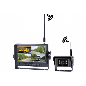 JUHTMEVABA TAGURDUSKAAMERA KOMPLEKT VIGNAL IP69K + 7" EKRAAN 12 / 24V