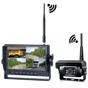 JUHTMEVABA SALVESTAV KATIKUGA TAGURDUSKAAMERA + 7" EKRAAN KIT 12 / 24V VIGNAL