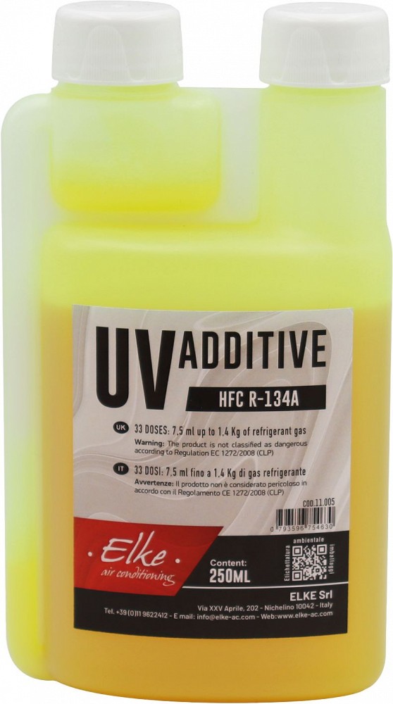 KLIIMASÜSTEEMI LEKKETUVASTUSE AINE (UV-VÄRV) PAG R-134A 250ML ELKE