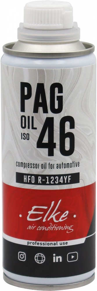 KLIIMASÜSTEEMI KOMPRESSORI ÕLI PAG 46 R-1234YF 250ML ELKE