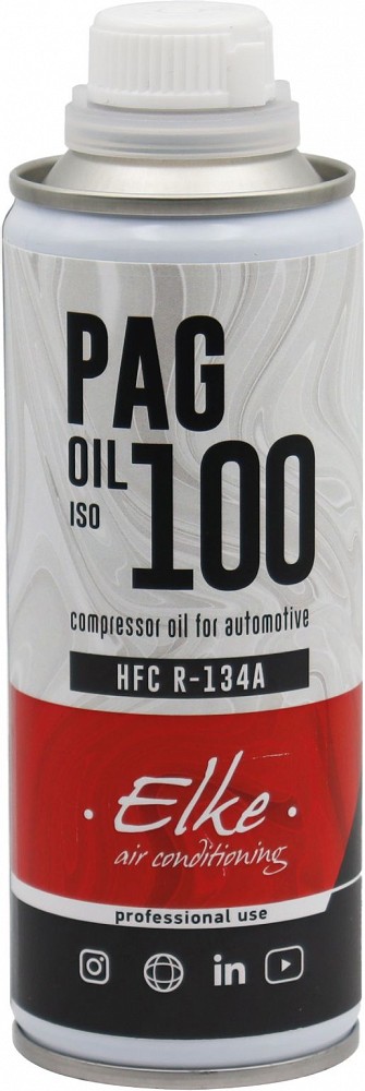 KLIIMASÜSTEEMI KOMPRESSORI ÕLI PAG 100 R-134A 250ML ELKE