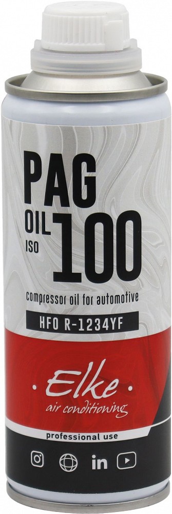 KLIIMASÜSTEEMI KOMPRESSORI ÕLIPAG 100 R-1234YF 250ML ELKE
