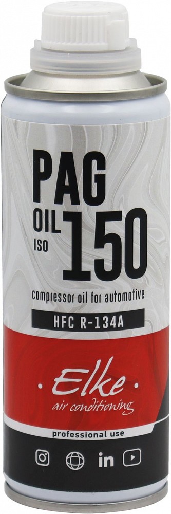 KLIIMASÜSTEEMI KOMPRESSORI ÕLIPAG 150 R-134A 250ML ELKE
