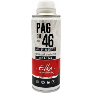 KLIIMASÜSTEEMI KOMPRESSORI ÕLI PAG 46 R-134A 250ML + UV-VÄRVAINEGA ELKE