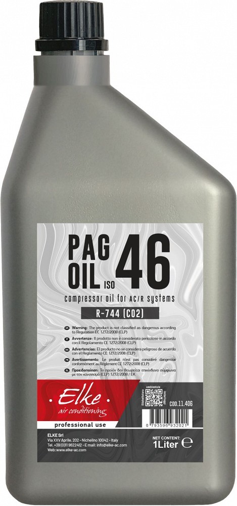KLIIMASÜSTEEMI KOMPRESSORI ÕLIPAG 46 R-744 (CO2) 1L ELKE