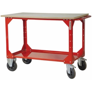 TÖÖLAUD 1240X700MM. RATASTEGA. 1000KG EQUIPGARAGE