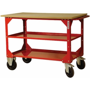 TÖÖLAUD 1240X700MM. RATASTEGA. 1000KG. VAHERIIULIGA EQUIPGARAGE