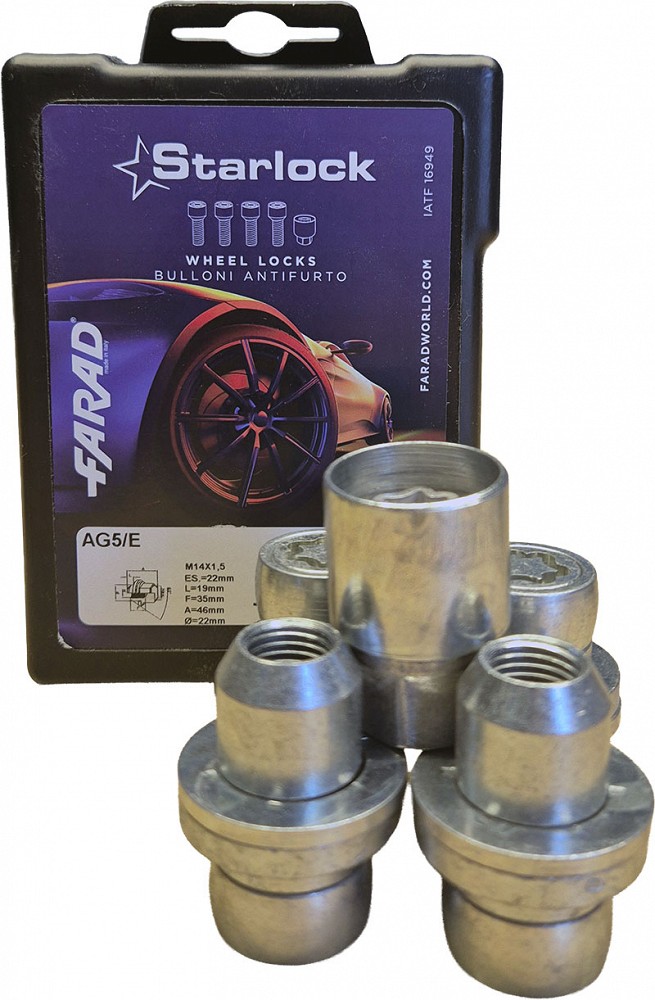 LUKUSTUSM. MS14X1.50 / 46 / 22 (P46. HÜLSS 22.6X20 MM. CH22) AG5 / E STARLOCK BLACK