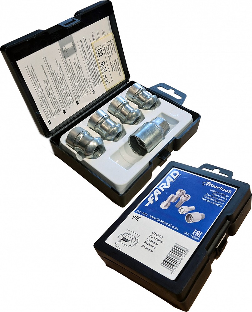 LUKUSTUSM. PKM14X1.50 / 34 / 19 (P25 / 34. R14. CH19) V / E. STARLOCK