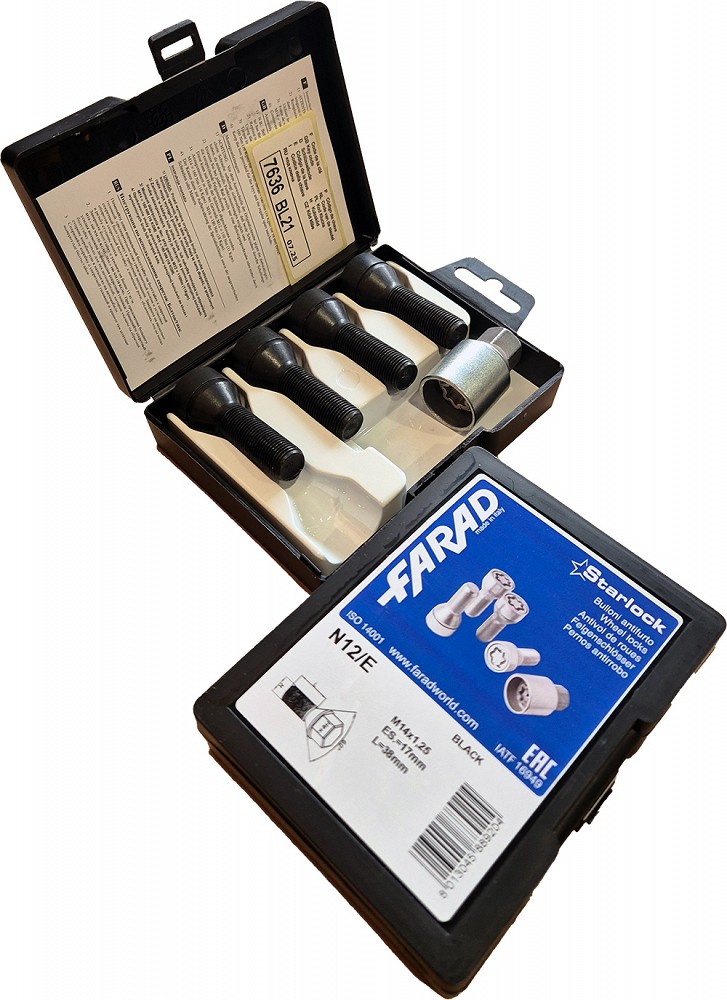 LUKUSTUSP. P14X1.25 / 38 / 17 (P38. CH17) N12 / E BLK. STARLOCK BLACK