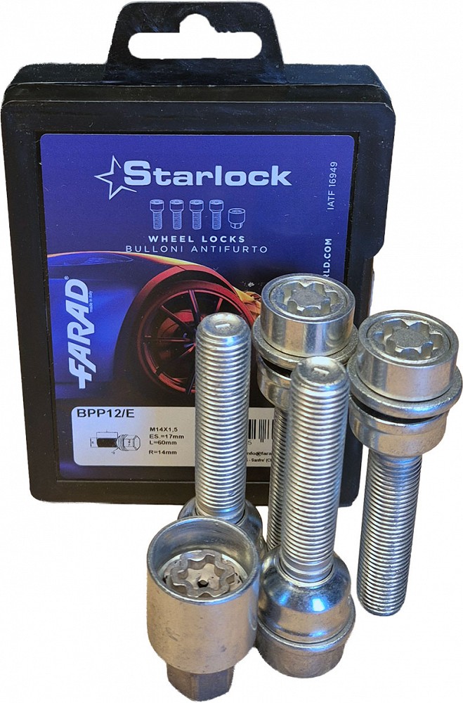 LUKUSTUSP. PK14X1.50 / 60 / 17 (PALL-PUKS. R14. P55. CH17) BPP12 / E. STARLOCK